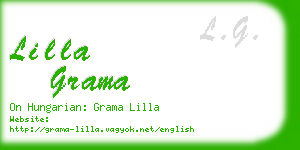 lilla grama business card